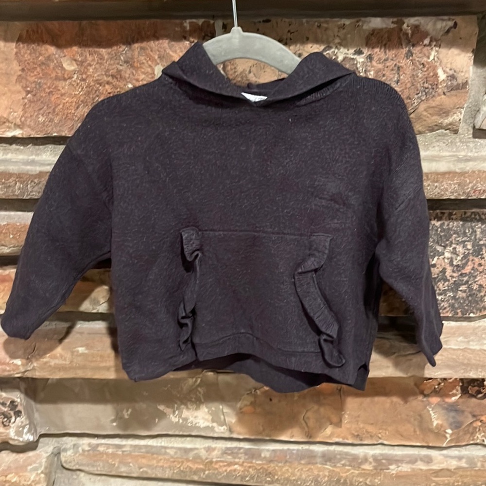 Zara Baby Girl Gray Sweater Hoodie